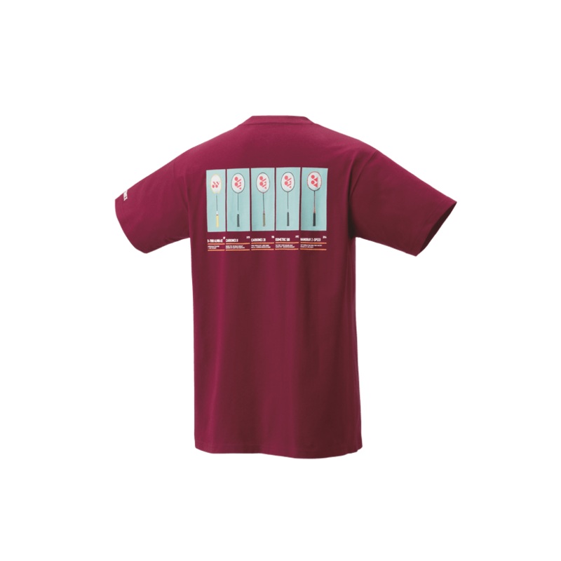 Yonex Men’s T-Shirt 16558 (Deep Red) – 75th Limited Edition