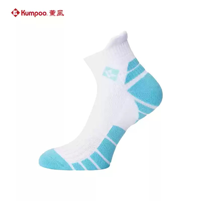 Kumpoo Badminton Low-cut Socks KSO-407 Green/White