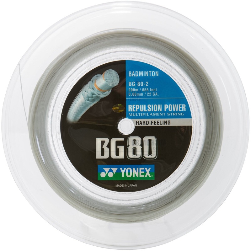 Yonex BG 80 Badminton String White 200M