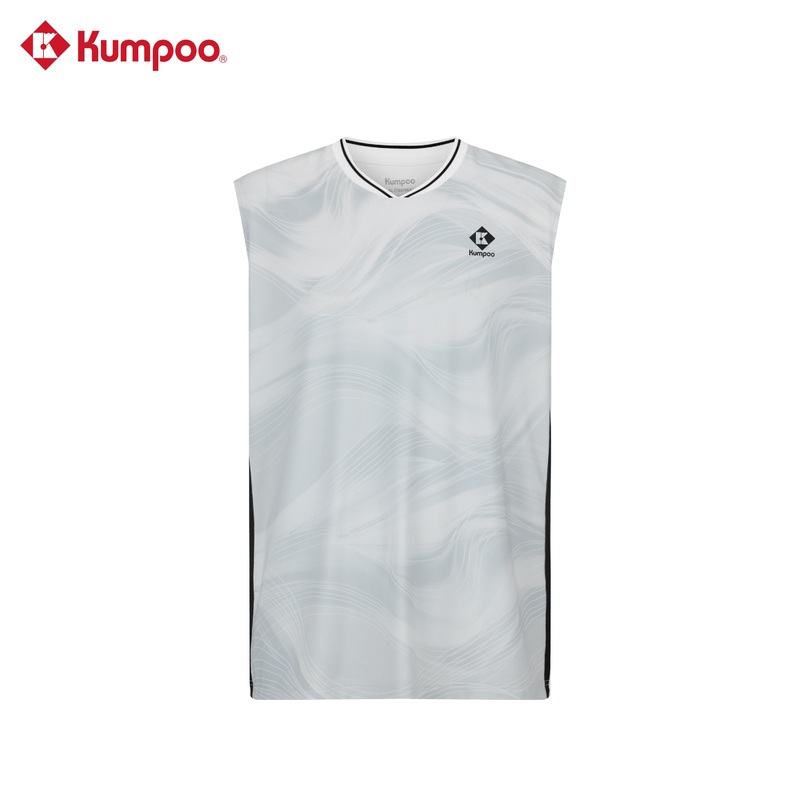 Kumpoo Apparel Men K241M-4038 Sleeveless Top White (See Size Chart)