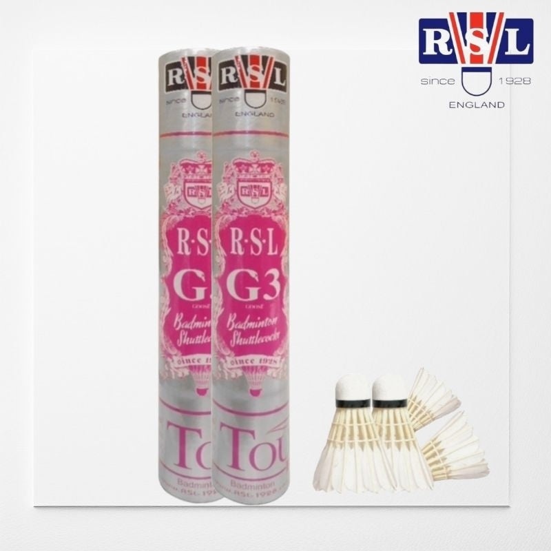 RSL Shuttlecocks G3 Goose Feather Speed 78 One Dozen