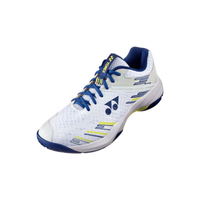Yonex Badminton Shoe Power Cushion Cascade Accel Unisex (White/Navy)