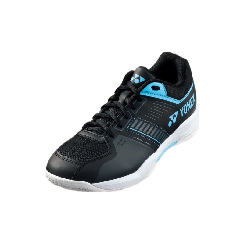 Yonex Badminton Shoe Power Cushion Strider Flow Wide Unisex (Black/Blue)