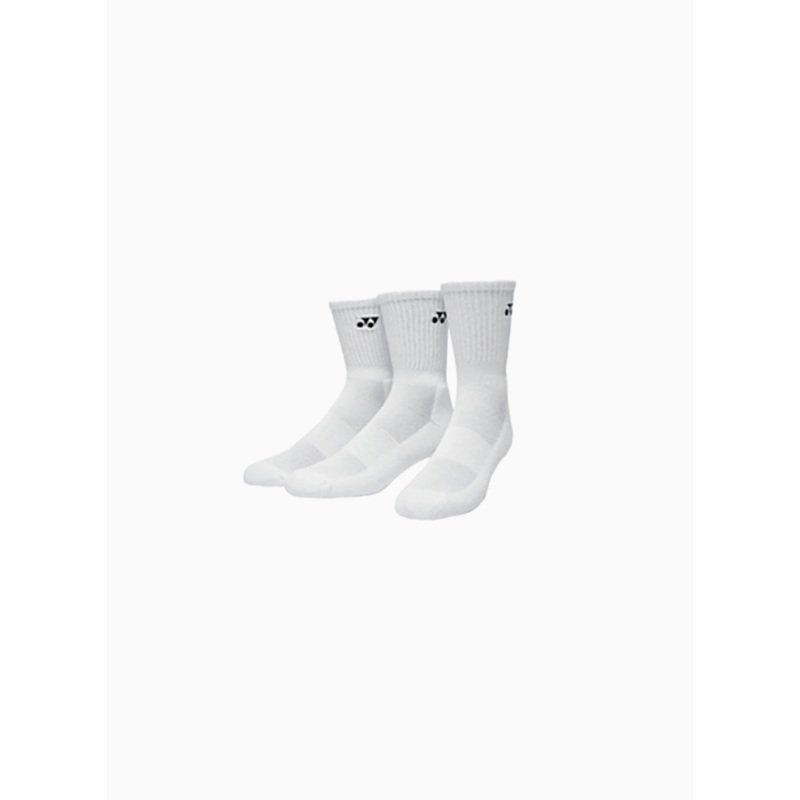 Yonex Sport Crew Socks (3 Pairs) 8422 White