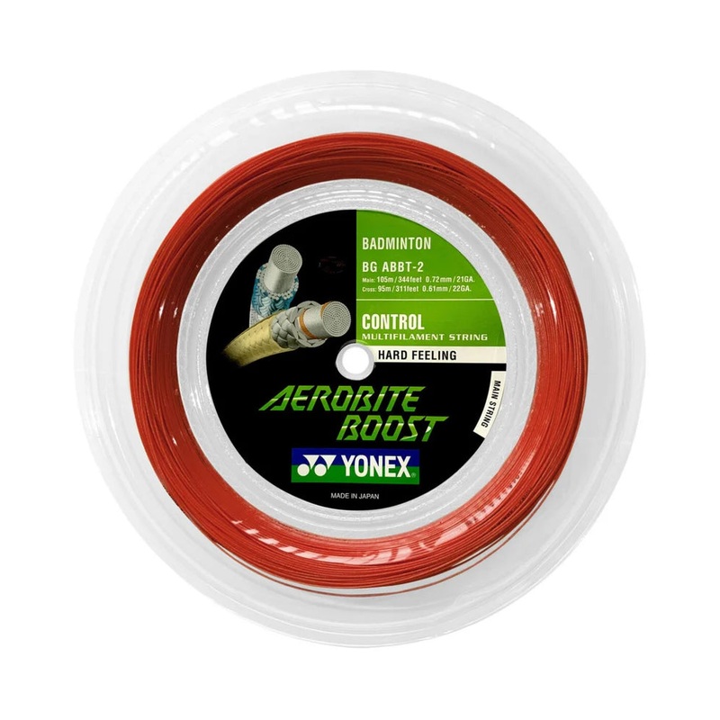 Yonex Aerobite Boost Badminton String Gray/Red 200M