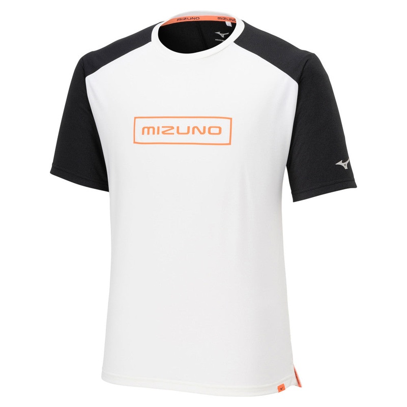MENS MIZUNO T SHIRT|White|Purple|M|L|2XL