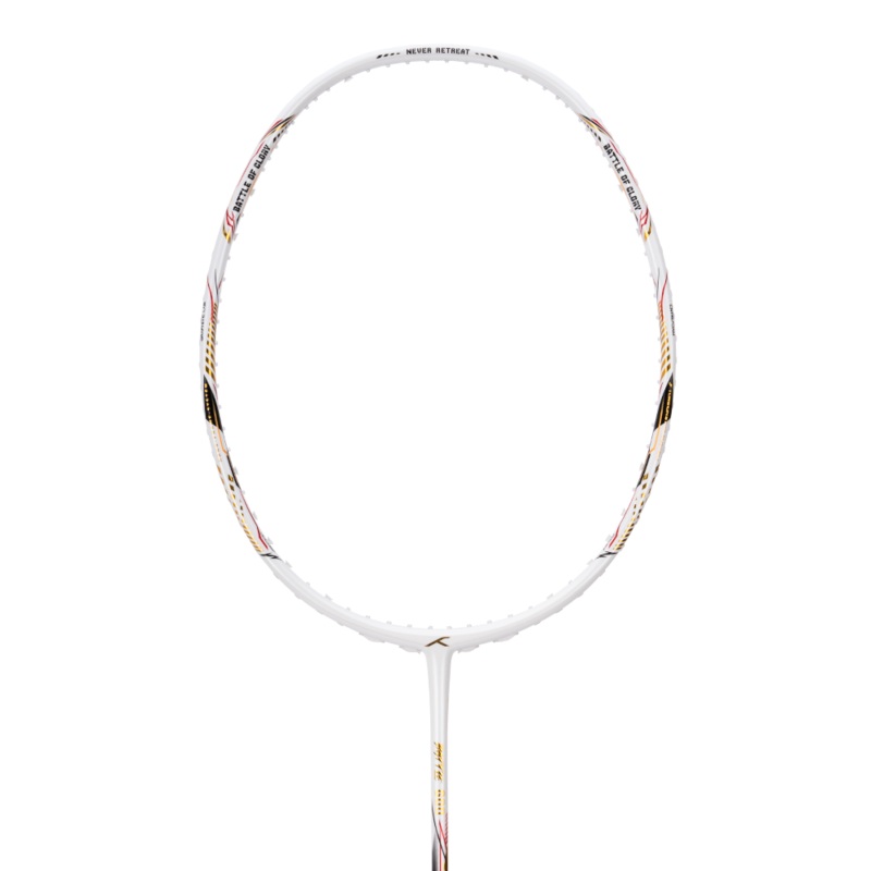 Hundred Battle 600 Badminton Racket (White/Verdigris/Gold)