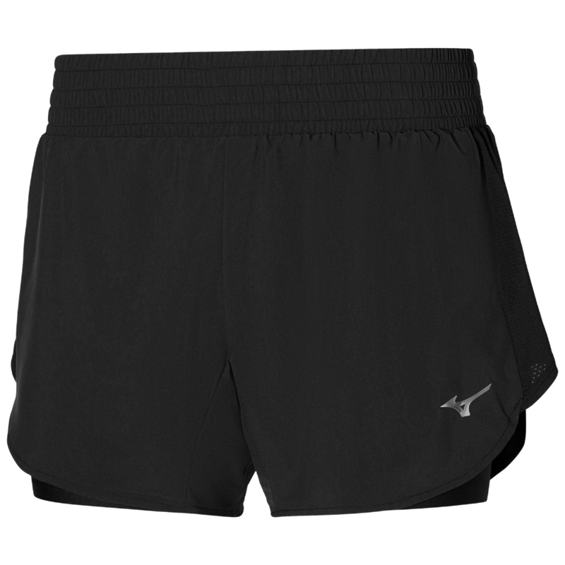 LADIES 2IN1 4.5 SHORT|Black|Blue|XS|S|M