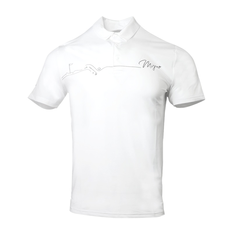MENS GOLF COURSE PRINT POLO|White|Black|Pink|M|L|XL|2XL