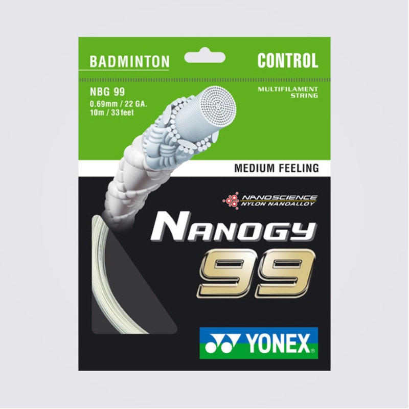 YONEX NBG99 Badminton String|1 pack|10 packs|50 packs|100 packs|White