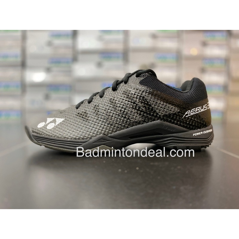 YONEX Power Cushion Aerus 3 Mens Badminton Shoes (Black)
