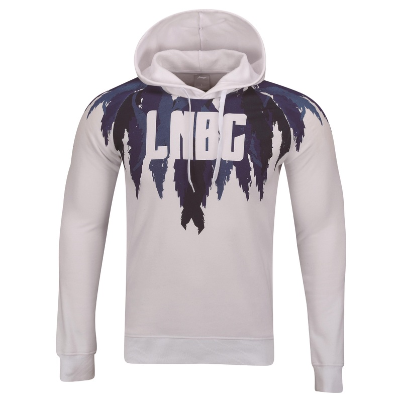 Herren Kapuzenpullover/Hoodie Feather wei – AWDN943-1