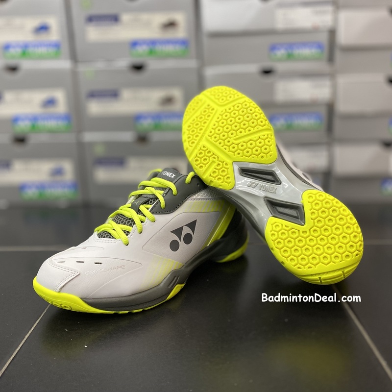 Yonex Power Cushion 65X3 Unisex Badminton Shoes (White / Lime)