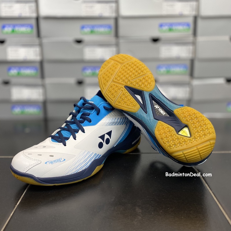 YONEX Power Cushion 65Z3 Men Badminton Shoes (White / Ocean Blue)