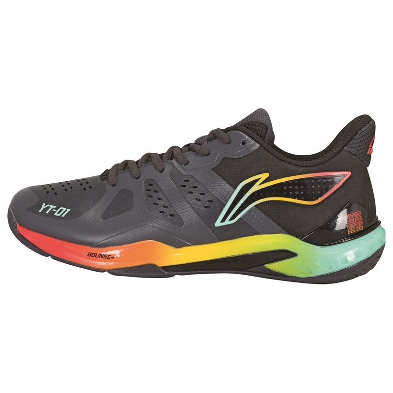 Unisex Badmintonschuh Wolke schwarz/bunt – AYAS028-5