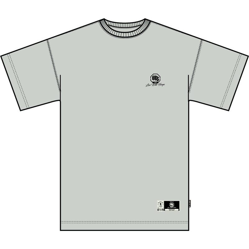 Unisex Basketball T-Shirt BADFIVE No-War hellgrau – AHST281-3