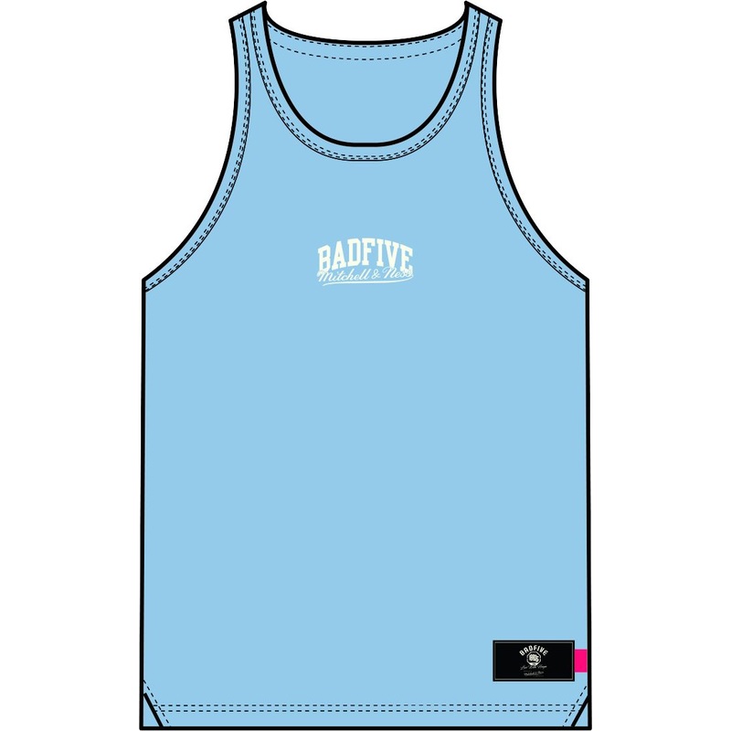 Unisex Basketball-Training Top Uni-Classic No Warrior Badfive hellblau – AVST031-8