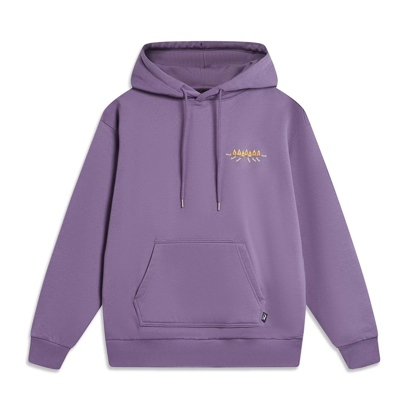 Unisex Skateboard Casual Hoody LN FIRE lila – AWDT953-2