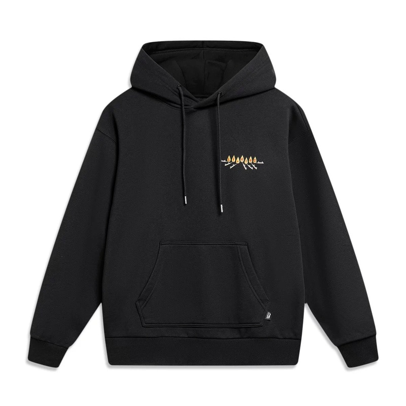 Unisex Skateboard Casual Hoody LN FIRE schwarz – AWDT953-1