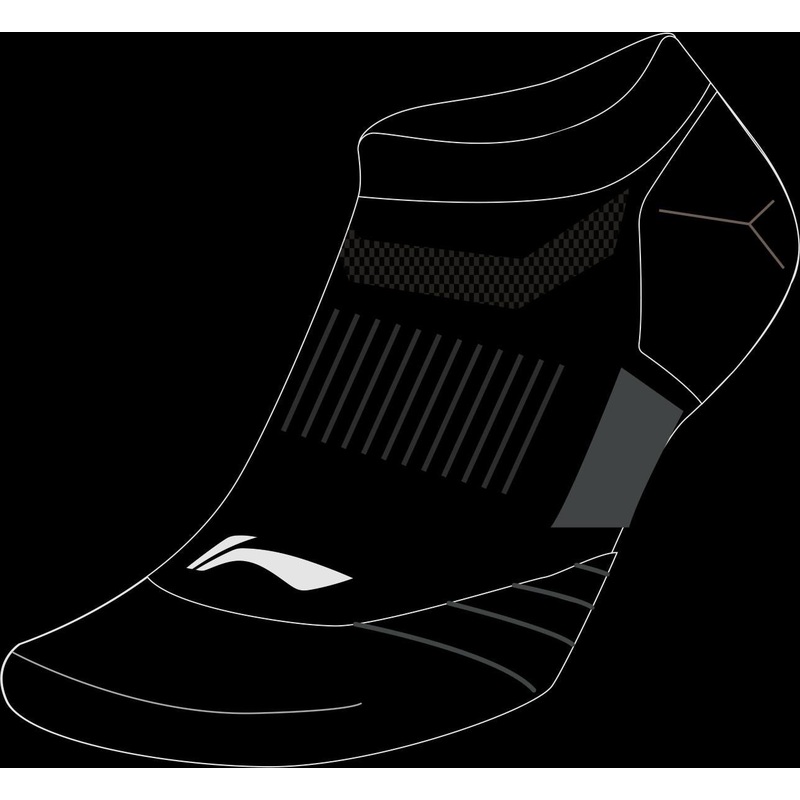 Unisex Sportsocke low-cut schwarz – AWSS423-1
