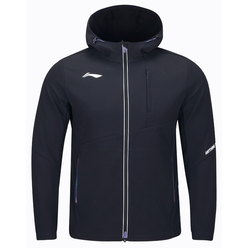 Unisex Windbreaker Strip Color – schwarz – AFDT659-1