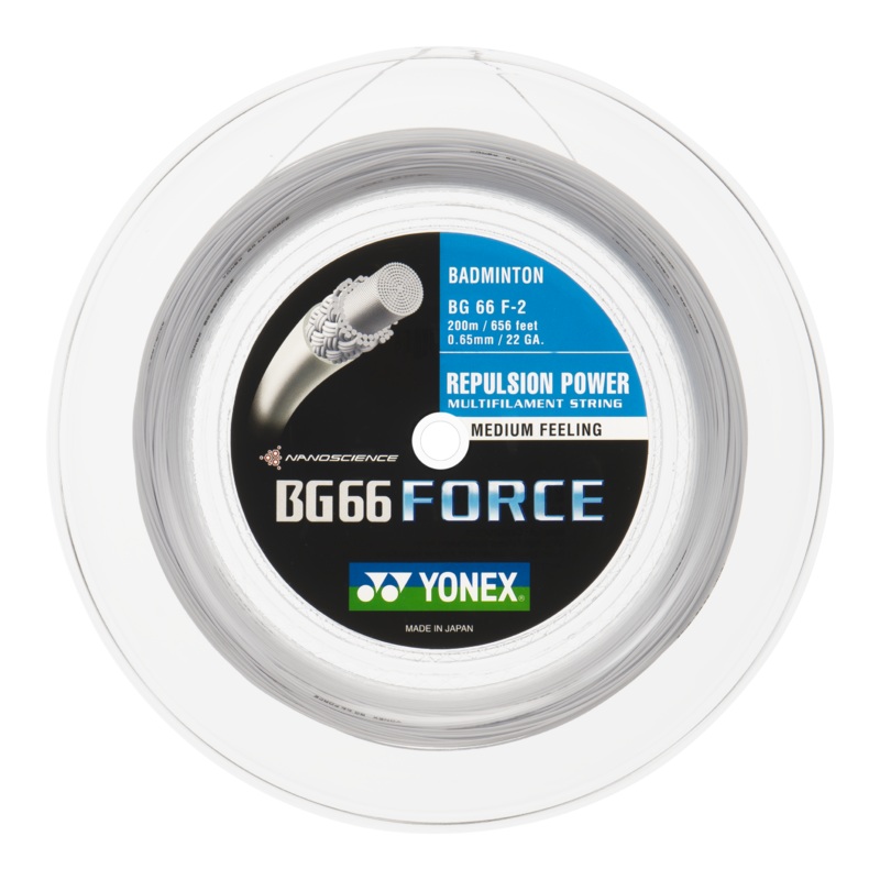 Yonex BG66 Force – 200m Badminton String Reel [White]