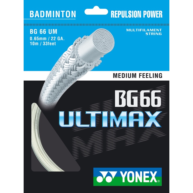 Yonex BG66 Ultimax Badminton String [WHITE]