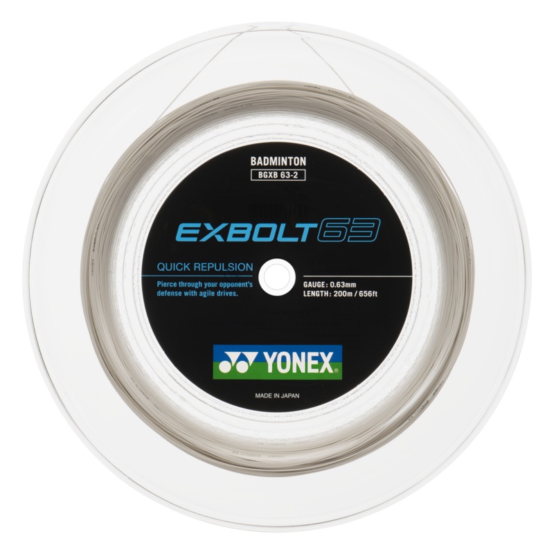 Yonex Exbolt 63 – 200m Badminton String Reel [White]