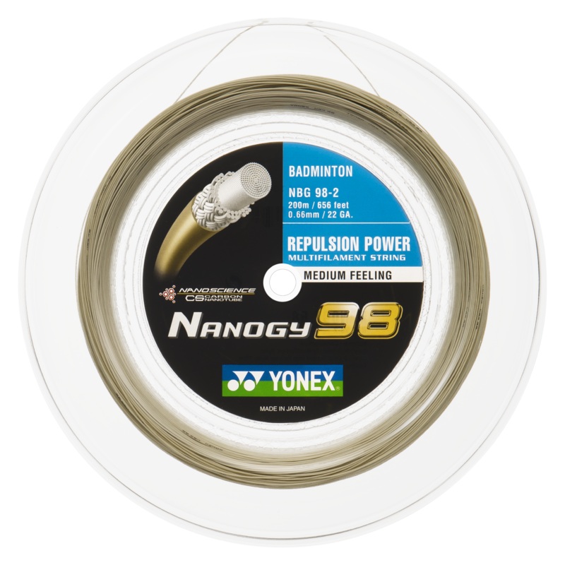 Yonex Nanogy 98 – 200m Badminton String Reel [Cosmic Gold]
