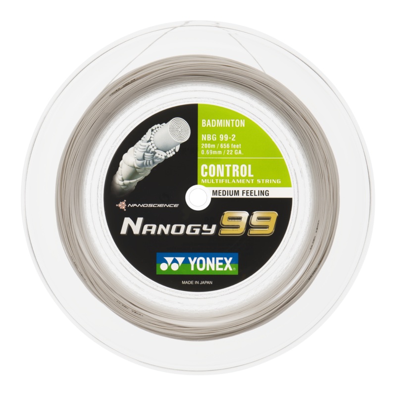 Yonex Nanogy 99 – 200m Badminton String Reel [White]