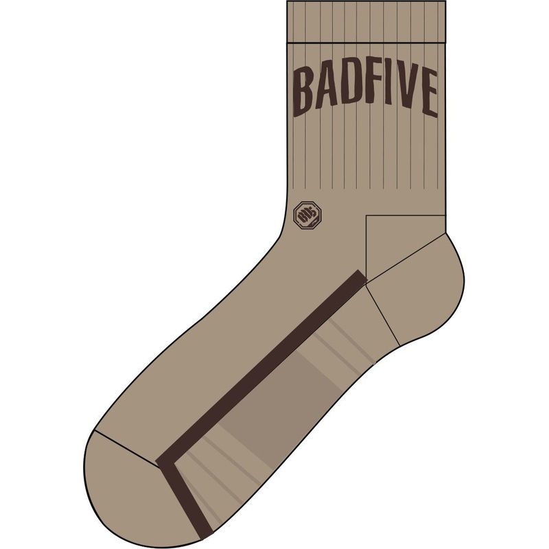 Herren Basketballsocken BADFIVE-Serie Letters grau – AWLT129-3
