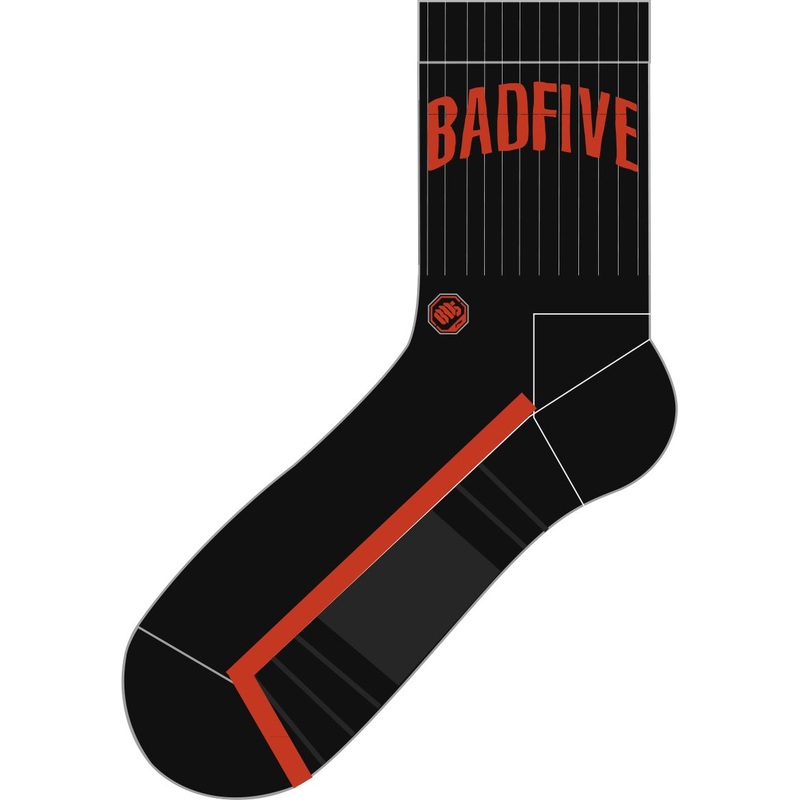 Herren Basketballsocken BADFIVE-Serie Letters schwarz – AWLT129-1