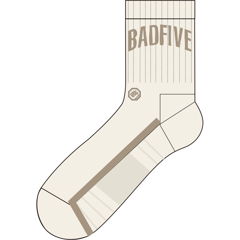 Herren Basketballsocken BADFIVE-Serie Letters wei – AWLT129-2
