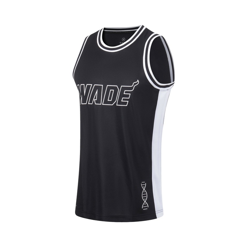 Unisex Basketball-Competition Top Wade-Style schwarz-wei – AAYT051-14