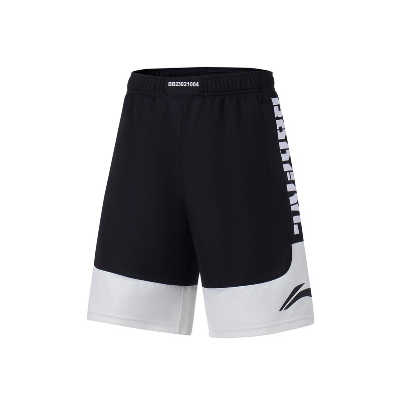 Unisex Basketball-Short Anti-Warrior Badfive BIG Schwarz-Wei – AAPT045-1