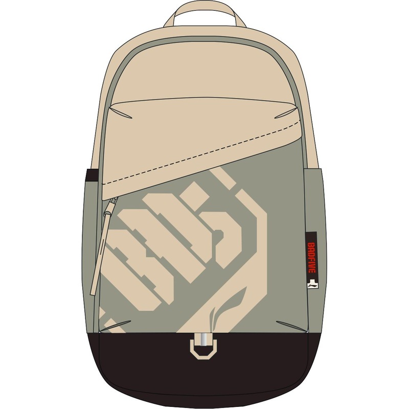Unisex Basketball-Sport-Rucksack Badfive Stamp – grau/beige – ABST235-2