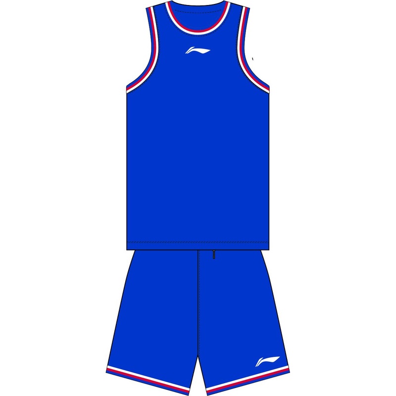 Unisex Basketball Wettkampf-Dress TEAM (Set aus Tank und Shorts) Blau – AATT001-11