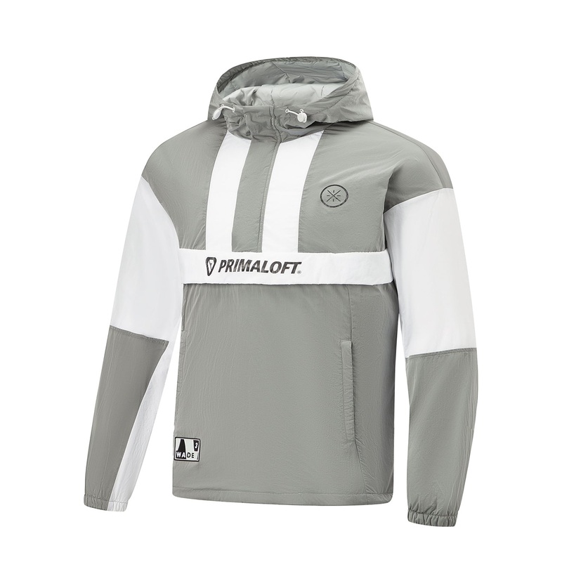 Unisex Jacke mit Kapuze Wade x Primaloft – hellgrau – AJMT103-2