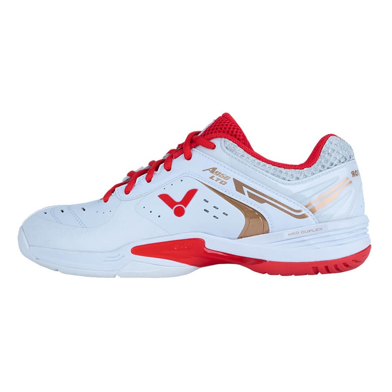 Victor A950LTD AD Badminton Shoes (White/Red)