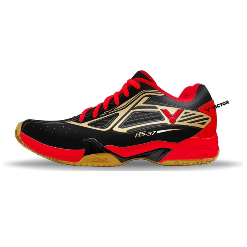 Victor AS-37-CD (Black/Red)|Men’s 5.5(US) | Women’s 7.0(US) (22.5 CM)|Men’s 6.5(US) | Women’s 8.0(US) (23.5 CM)|Men’s 7.0(US) | Women’s 8.5.(US) (24.0 CM)|Men’s 7.5(US) | Women’s 9.0(US) (24.5 CM)|Men’s 8.0 (US) | Women’s 9.5(US) (25.0 CM)|Men’s 10.5(US)