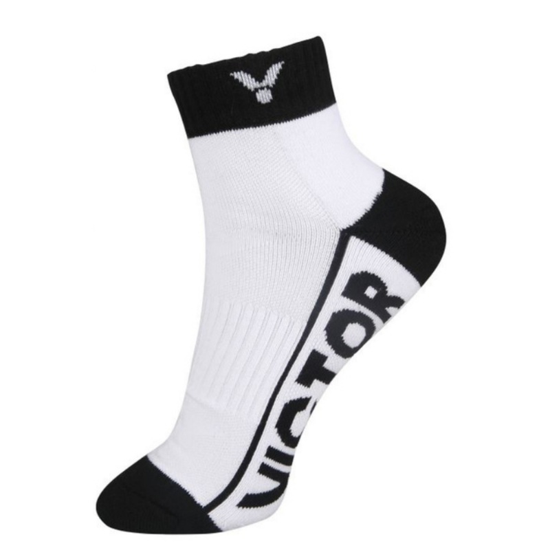 Victor SK235AC Low Cut Socks [White/Black]