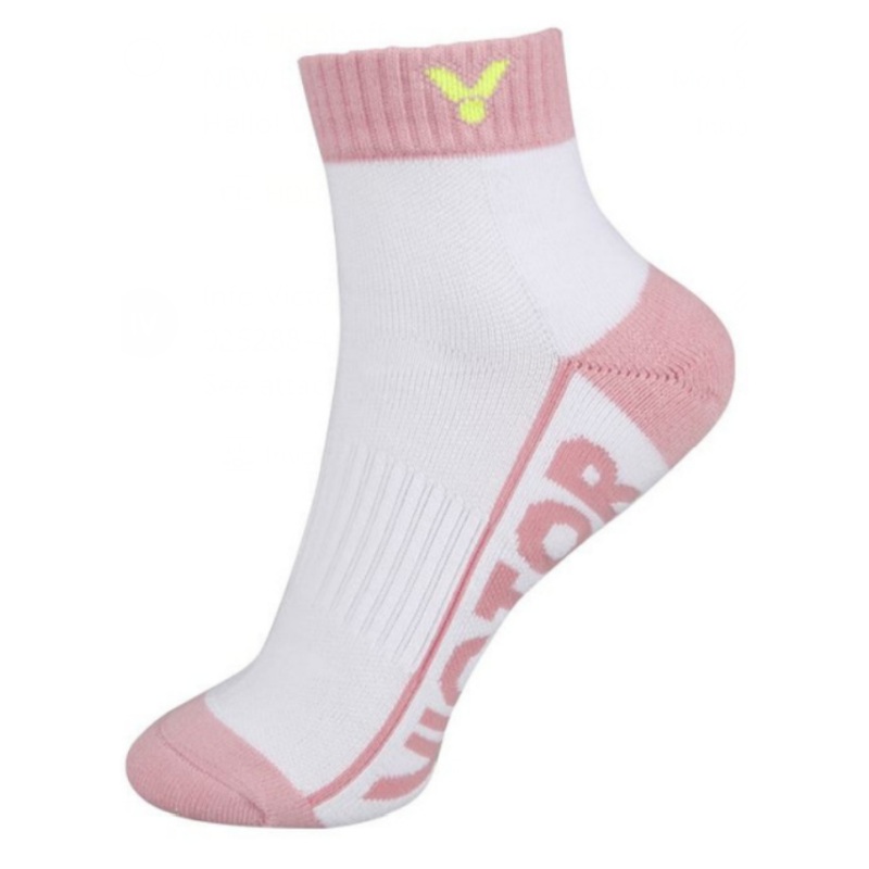 Victor SK235AI Low Cut Socks [White/Pink]