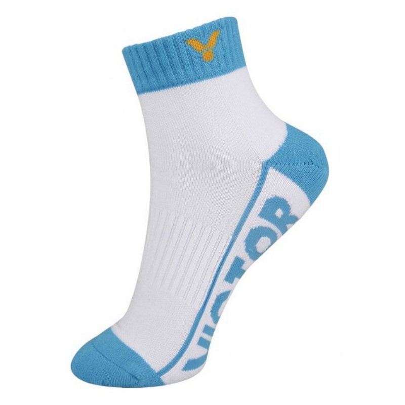 Victor SK235AM Low Cut Socks [White/Blue]