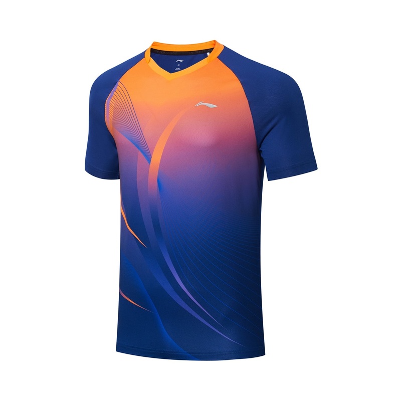 Tischtennis Herren Team Wettkampftrikot Topspin – blau-orange – AAYT031-4