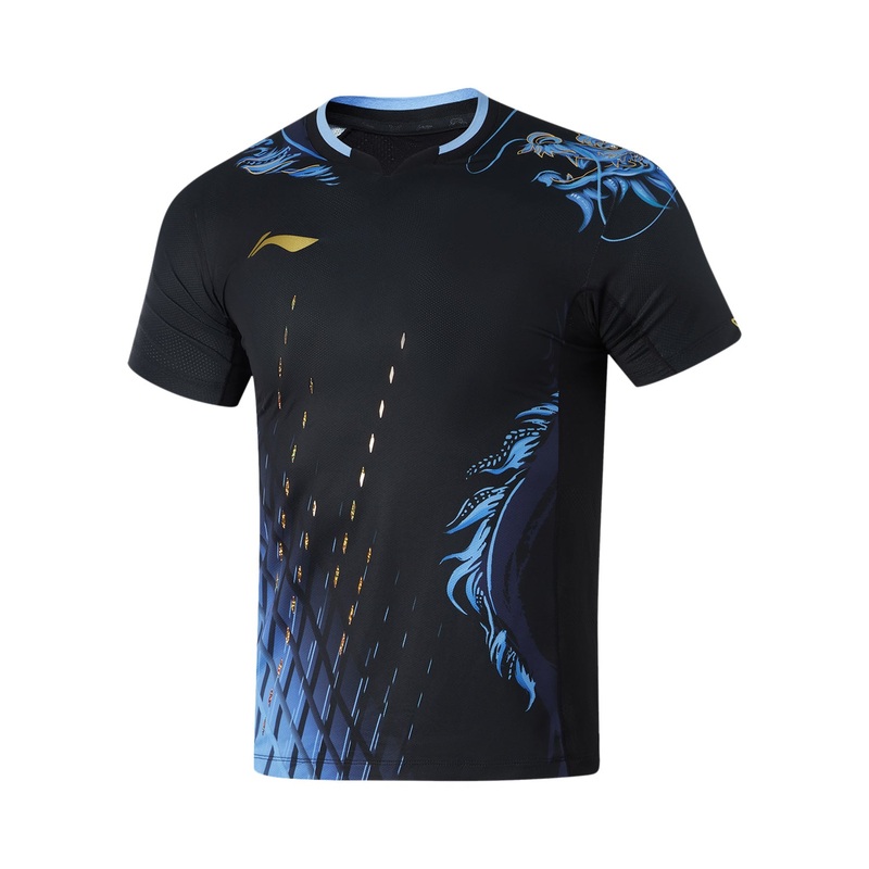 Unisex Tischtennis China Nat. Team Wettkampftrikot Glass Pyramid – schwarz – AAYU201-2