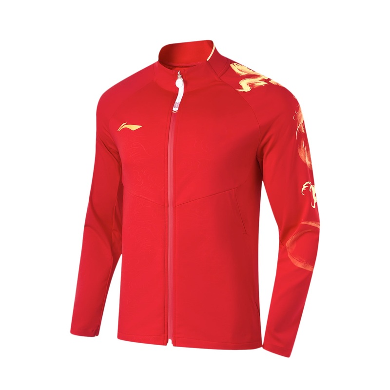 Unisex Trainingsjacke China Team Cloud-Dragon – rot – AYYU013-2