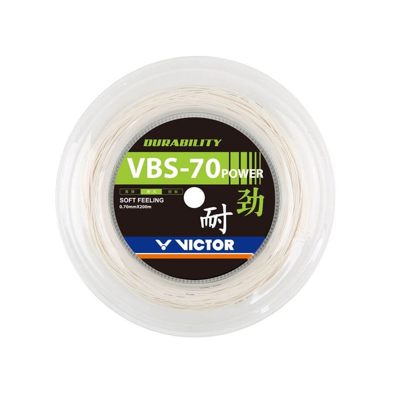 Victor VBS-70P Badminton String 200M Reel (White)