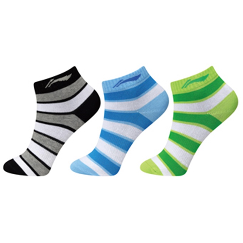 AWTM006-1 Socks 3pac Kids Black/Blue/Green