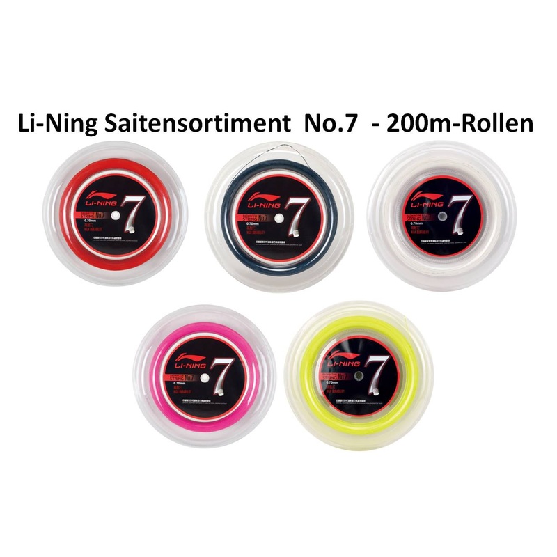 Badmintonsaite No.7 – 200m-Rolle – verschiedene Farben – AXJJ066