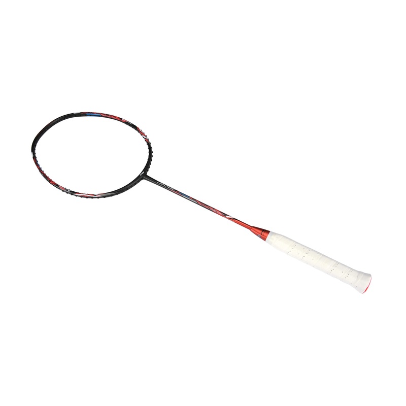 Badmintonschlger Lightning 2000 bespannt Rot-Schwarz – AYPR010-3